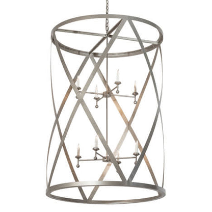 8 Light 42" Wide Taper Candle Pendant