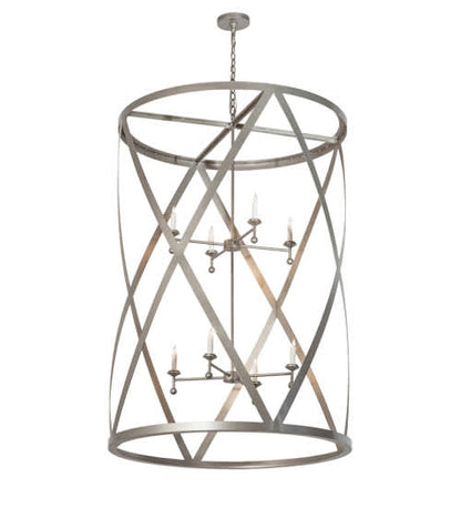 8 Light 42" Wide Taper Candle Pendant
