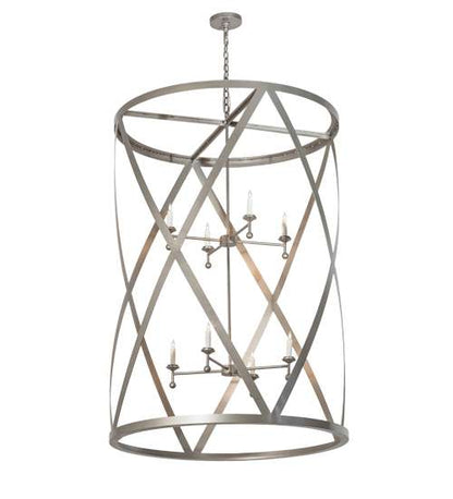8 Light 42" Wide Taper Candle Pendant
