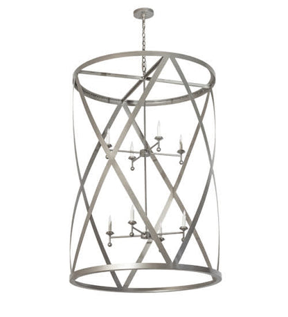 8 Light 42" Wide Taper Candle Pendant