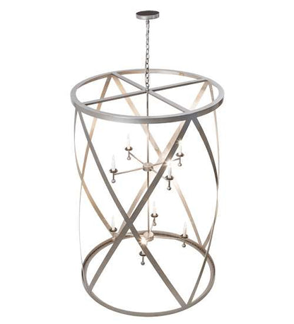 8 Light 42" Wide Taper Candle Pendant