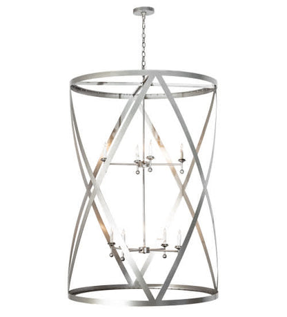 8 Light 42" Wide Taper Candle Pendant