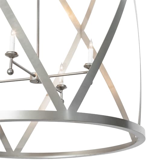 8 Light 42" Wide Taper Candle Pendant