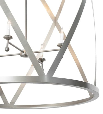 8 Light 42" Wide Taper Candle Pendant