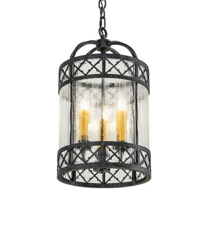 3 Light 12" Wide Taper Candle Pendant
