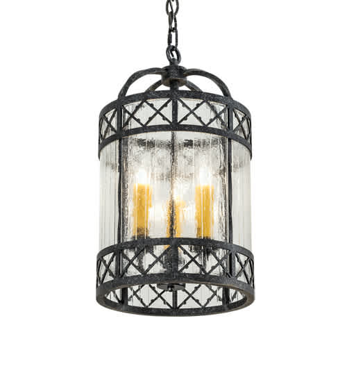 3 Light 12" Wide Taper Candle Pendant