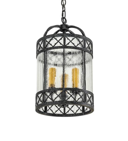 3 Light 12" Wide Taper Candle Pendant