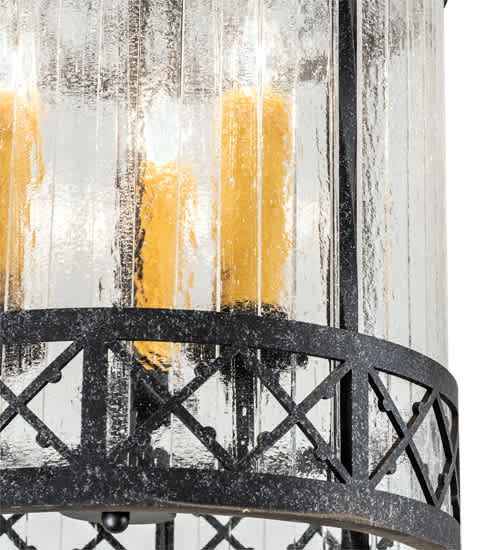 3 Light 12" Wide Taper Candle Pendant