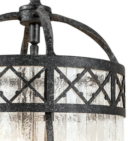 3 Light 12" Wide Taper Candle Pendant
