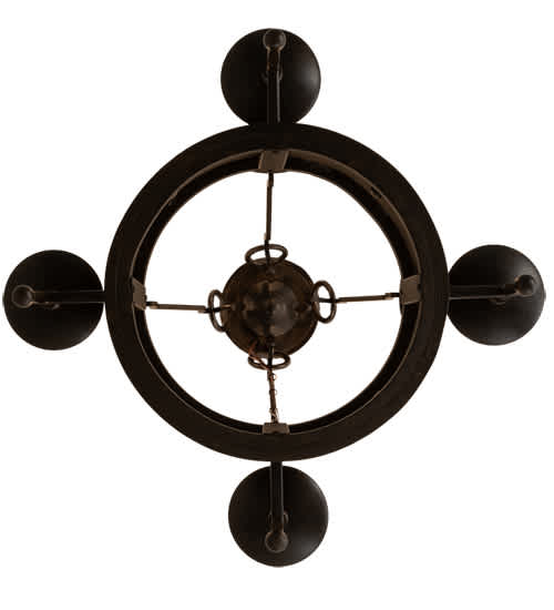Lorenzo 4 Light 24" Wide Semi-Flush Ceiling Fixture