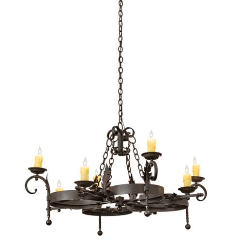 Andorra 8 Light 42" Wide Taper Candle Style Chandelier
