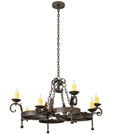 Andorra 8 Light 42" Wide Taper Candle Style Chandelier