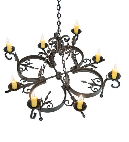 Andorra 8 Light 42" Wide Taper Candle Style Chandelier