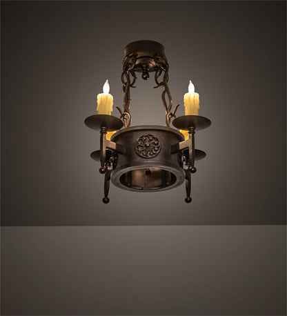 Lorenzo 4 Light 18" Wide Semi-Flush Ceiling Fixture