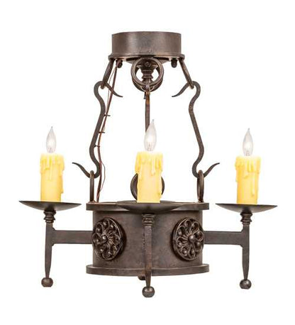 Lorenzo 4 Light 18" Wide Semi-Flush Ceiling Fixture
