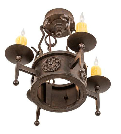 Lorenzo 4 Light 18" Wide Semi-Flush Ceiling Fixture