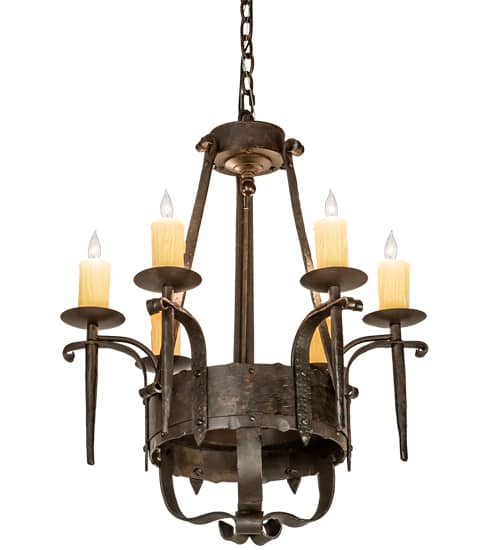 Costello 6 Light 24" Wide Taper Candle Style Chandelier