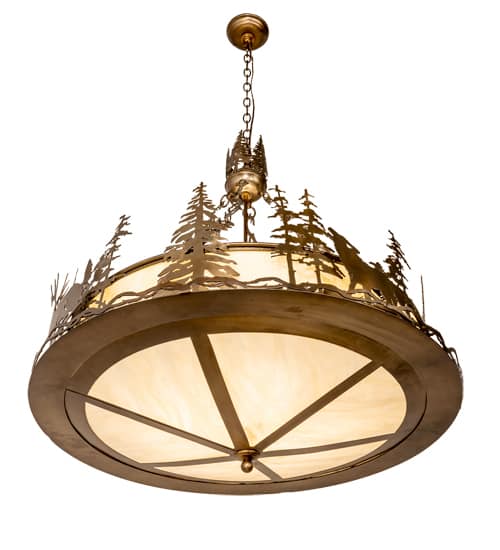 4 Light 34" Wide Abstract Pendant