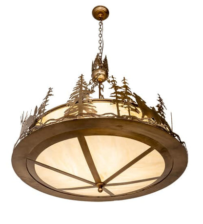 4 Light 34" Wide Abstract Pendant
