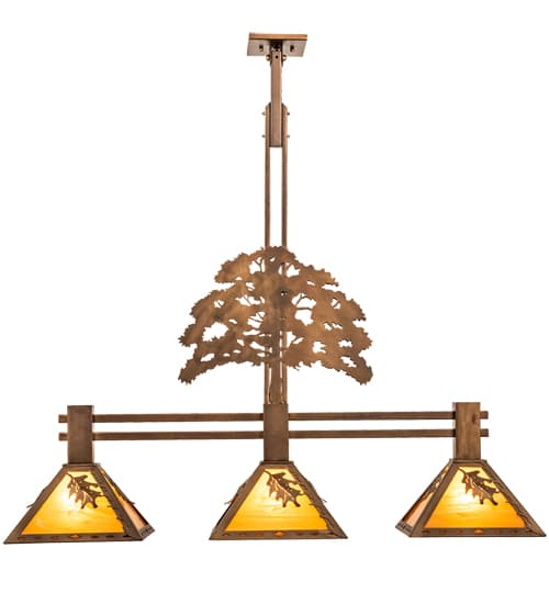 3 Light 45" Wide Linear Pendant