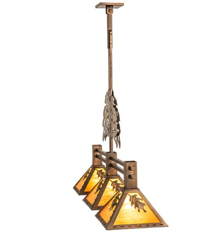 3 Light 45" Wide Linear Pendant