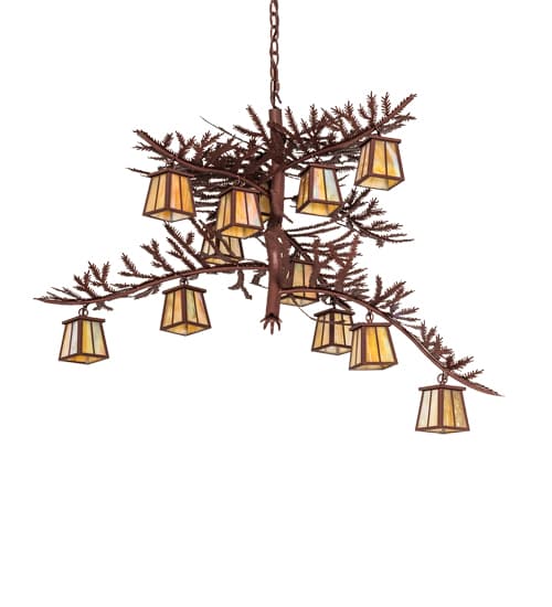 Pine Branch 12 Light 48" Wide Chandelier