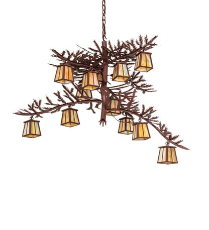 Pine Branch 12 Light 48" Wide Chandelier