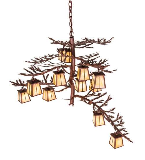 Pine Branch 12 Light 48" Wide Chandelier