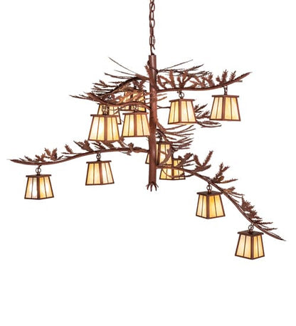 Pine Branch 12 Light 48" Wide Chandelier