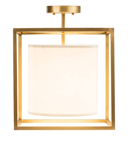 Kitzi Cilindro 20" Wide Semi-Flush Square Ceiling Fixture
