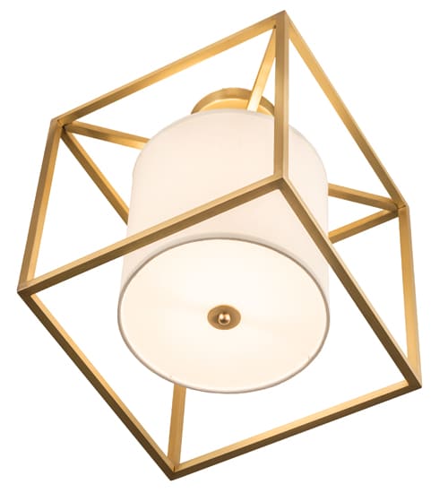 Kitzi Cilindro 20" Wide Semi-Flush Square Ceiling Fixture