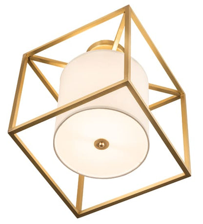 Kitzi Cilindro 20" Wide Semi-Flush Square Ceiling Fixture