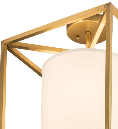 Kitzi Cilindro 20" Wide Semi-Flush Square Ceiling Fixture