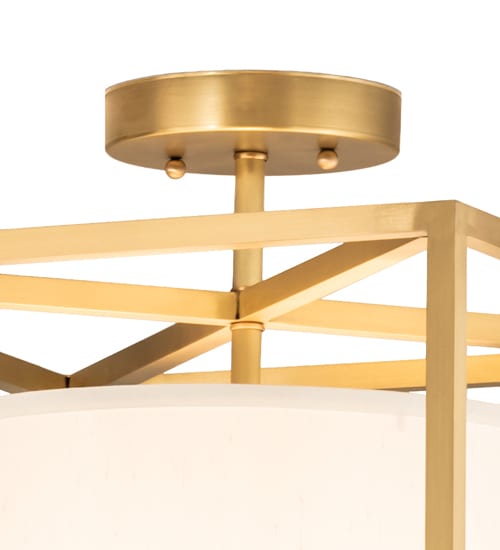 Kitzi Cilindro 20" Wide Semi-Flush Square Ceiling Fixture