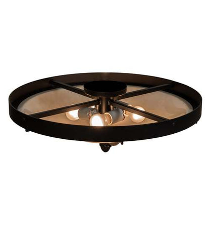 Dominga 4 Light 22" Wide Flush Mount Bowl Ceiling Fixture