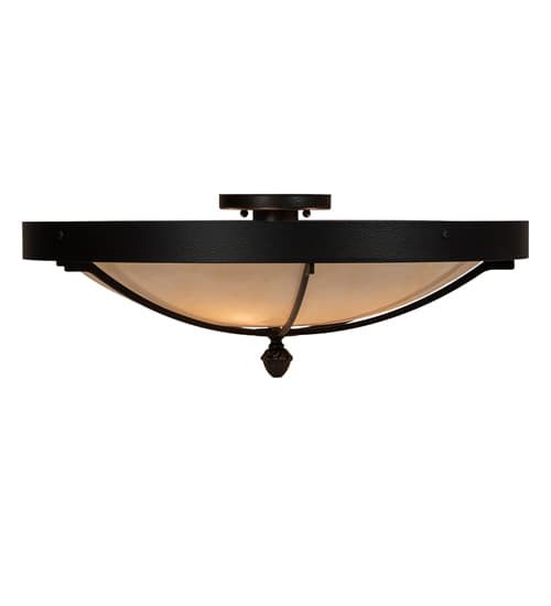 Dominga 4 Light 22" Wide Flush Mount Bowl Ceiling Fixture