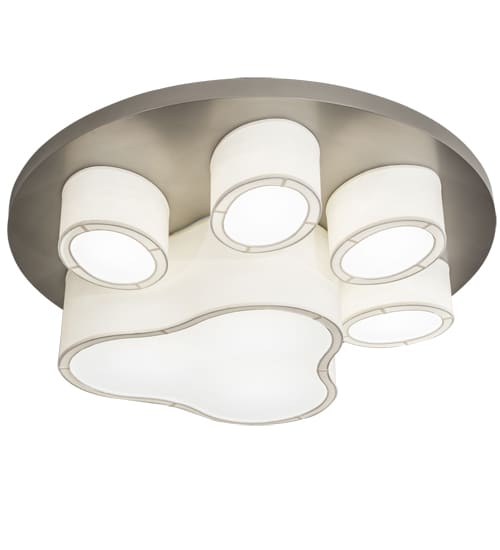 MSU Pawprints 48" Wide LED Flush Mount Ceiling Fixture