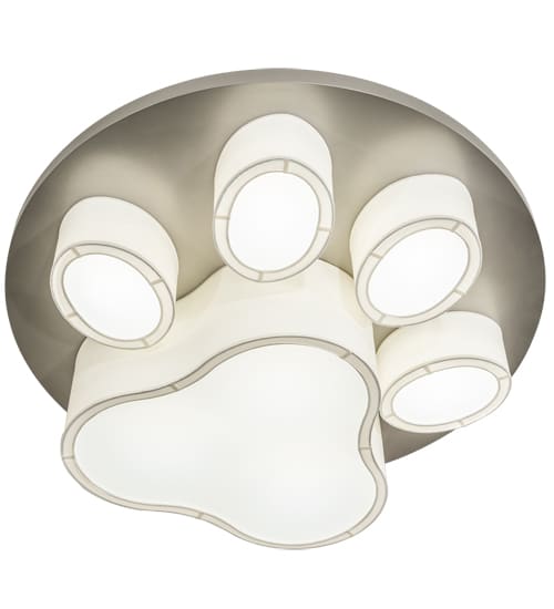 MSU Pawprints 48" Wide LED Flush Mount Ceiling Fixture