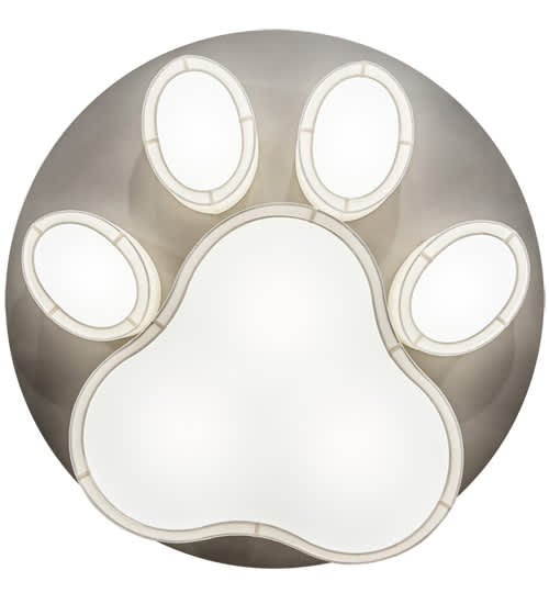 MSU Pawprints 48" Wide LED Flush Mount Ceiling Fixture