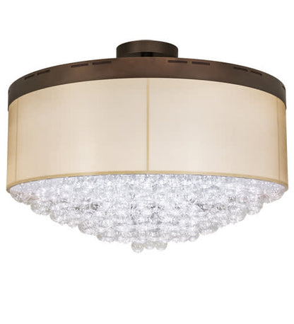 Cilindro Bulle 70" Wide LED Semi-Flush Waterfall Ceiling Fixture