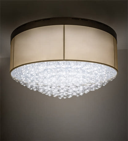 Cilindro Bulle 70" Wide LED Semi-Flush Waterfall Ceiling Fixture