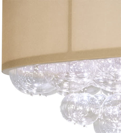 Cilindro Bulle 70" Wide LED Semi-Flush Waterfall Ceiling Fixture