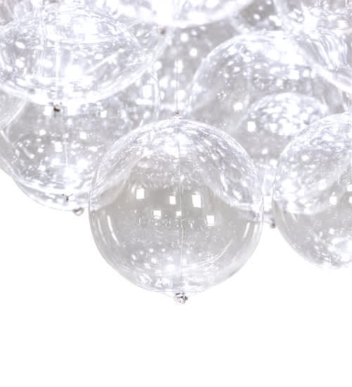 Cilindro Bulle 70" Wide LED Semi-Flush Waterfall Ceiling Fixture