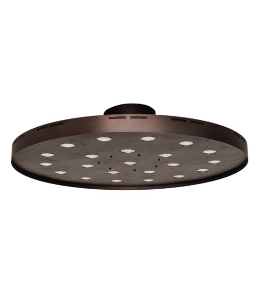 Cilindro Bulle 70" Wide LED Semi-Flush Waterfall Ceiling Fixture