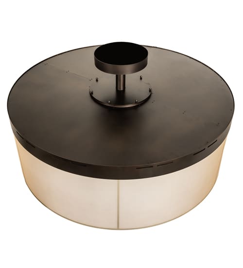 Cilindro Bulle 70" Wide LED Semi-Flush Waterfall Ceiling Fixture