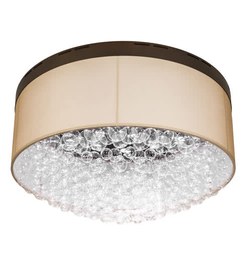 Cilindro Bulle 70" Wide LED Semi-Flush Waterfall Ceiling Fixture