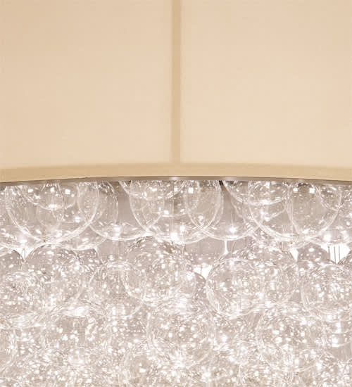 Cilindro Bulle 70" Wide LED Semi-Flush Waterfall Ceiling Fixture