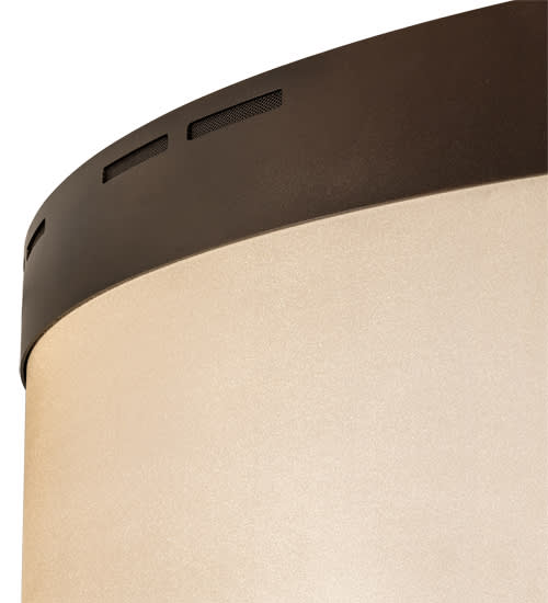 Cilindro Bulle 70" Wide LED Semi-Flush Waterfall Ceiling Fixture