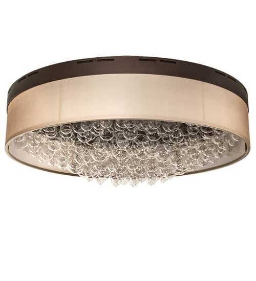 Cilindro Bulle 70" Wide LED Flush Mount Waterfall Ceiling Fixture