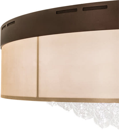 Cilindro Bulle 70" Wide LED Flush Mount Waterfall Ceiling Fixture